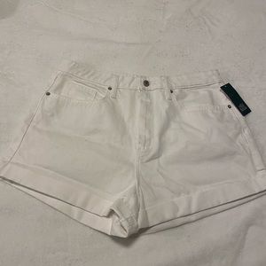 White wild fable highest rise mom shorts